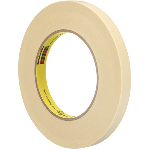 Scotch&reg; High-Performance Masking Tape 232, 12 mm (1/2") x 55 m (180'), Tan Dufferin Supply