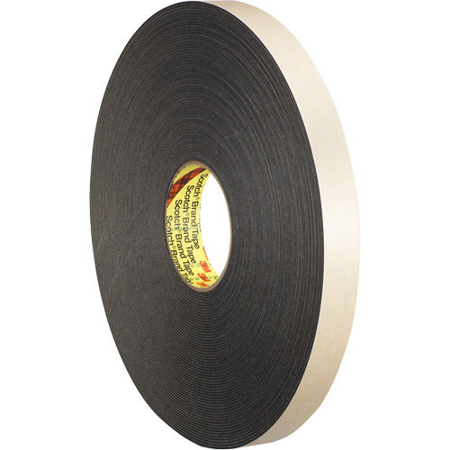 Ruban double face en mousse, 33 m (108') lo x 12,7 mm (1/2") la, 62 mils, Poly&eacute;thyl&egrave;ne Dufferin Supply