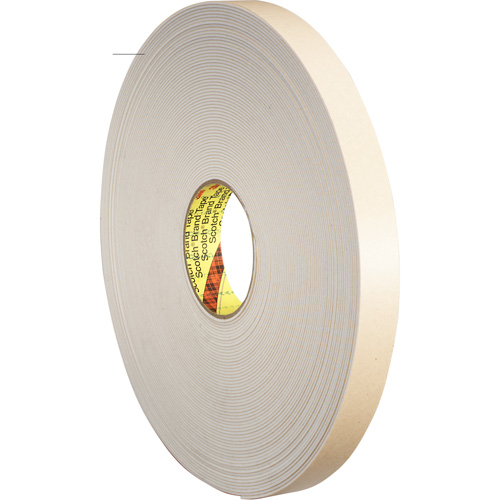 Ruban double face en mousse, 33 m (108') lo x 25,4 mm (1") la, 62 mils, Poly&eacute;thyl&egrave;ne Dufferin Supply