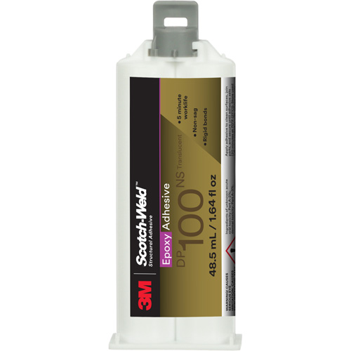 Adh&eacute;sif Scotch-Weld, 1,64 liq. oz., Cartouche, Deux composants, Translucide Dufferin Supply