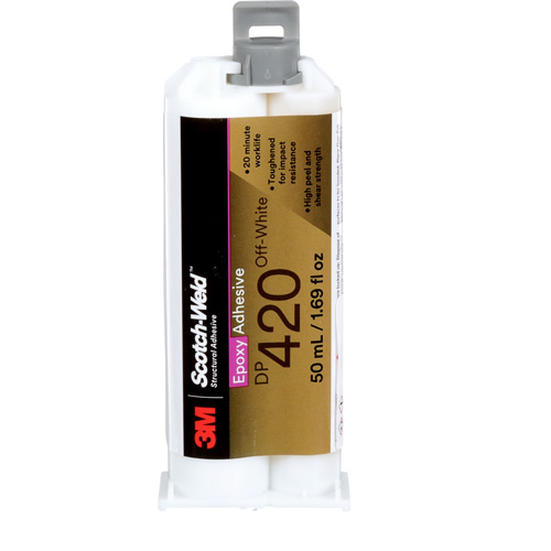 Scotch-Weld Adhesive, 1.25 fl. oz., Cartridge, Two-Part, Off-White Dufferin Supply