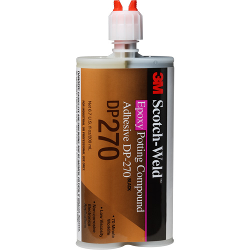 Mat&eacute;riau d'enrobement Scotch-Weld, 200 ml, Cartouche double, Deux composants, Noir Dufferin Supply