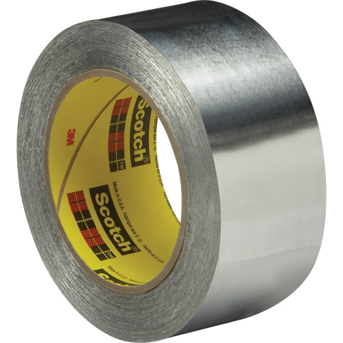 High-Temperature Aluminum Foil Tape, 2 mils Thick, 51 mm (2") x 55 m (180') Dufferin Supply