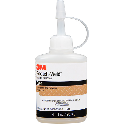 Adh&eacute;sif instantan&eacute; CA4 Scotch-Weld, Transparent, Bouteille, 1 oz Dufferin Supply