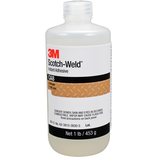 Scotch-Weld Instant Adhesive CA8, Clear, Bottle, 1 lbs. Dufferin Supply