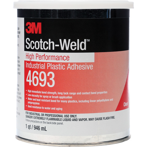 Adh&eacute;sif industriel haute performance pour le plastique Scotch-Weld Dufferin Supply