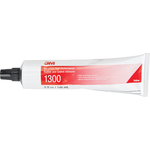 Rubber & Gasket Adhesive, Tube, Yellow Dufferin Supply