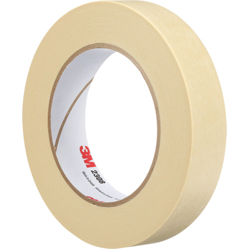 2308 Masking Tape, 24 mm (1") x 55 m (180'), Tan Dufferin Supply