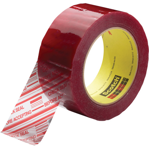 Ruban d'emballage avec message de s&eacute;curit&eacute; Scotch 3779, Adh&eacute;sif Acrylique, 1,8 mils, 48 mm (2") x 100 m (328') Dufferin Supply