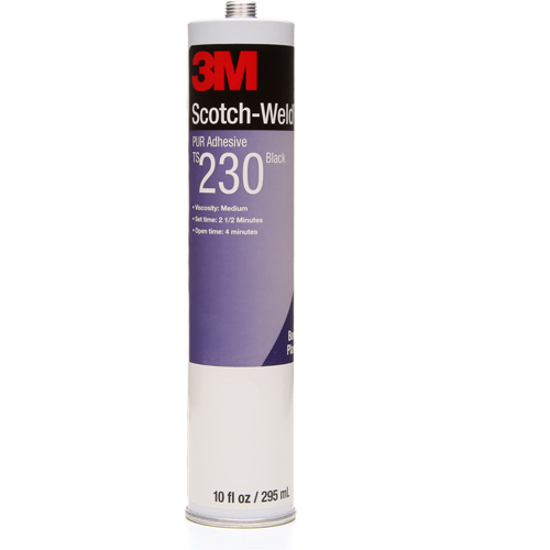 Adh&eacute;sif PUR Scotch-Weld, 10 oz, Cartouche, Noir Dufferin Supply