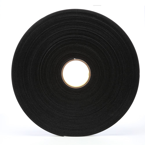 4508 Vinyl Foam Tape, 25.4 mm (1") W x 32.9 m (108') L, 125 mils, Black Dufferin Supply