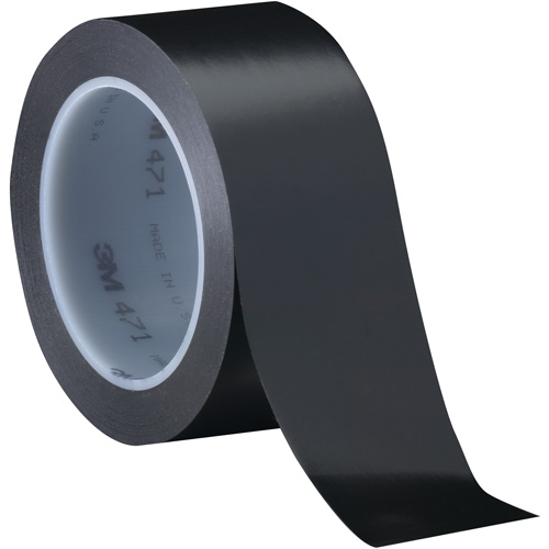 Ruban en vinyle 471, 102 mm (4") la x 32,9 m (108') lo, 5,2 mils, Noir Dufferin Supply