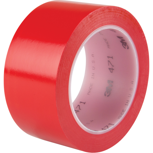 471 Vinyl Tape, 50.8 mm (2") W x 32.9 m (108') L, 5.3 mils, Red Dufferin Supply