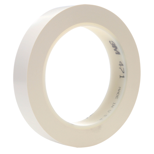 Ruban en vinyle 471, 25,4 mm (1") la x 32,9 m (108') lo, 5,3 mils, Blanc Dufferin Supply
