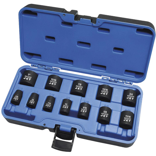 PS1238 SAE 6-Point Socket Set, 12 Pcs, Impact, 3/8" Drive Size, Deep Dufferin Supply