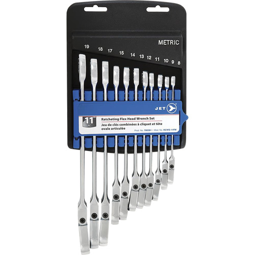 RCWS-11FM Metric Flex Head Ratchet Combination Wrench Set Dufferin Supply