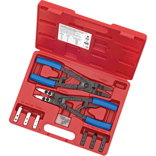 SRP-10S Jeu de pinces &agrave; cliquet pour anneau &eacute;lastique pour usage intensif, 10 Morcea Dufferin Supply