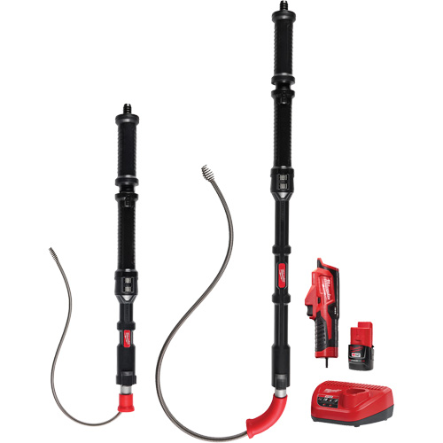 Ensemble de d&eacute;gorgeoir durinoir 2 outils M12 Trapsnake, &eacute;lectrique, Tulipe, 4'/6' Longueur du c&acirc;ble, 1/2"/3/8" Diam&egrave;tre du c&acirc;ble Dufferin Supply