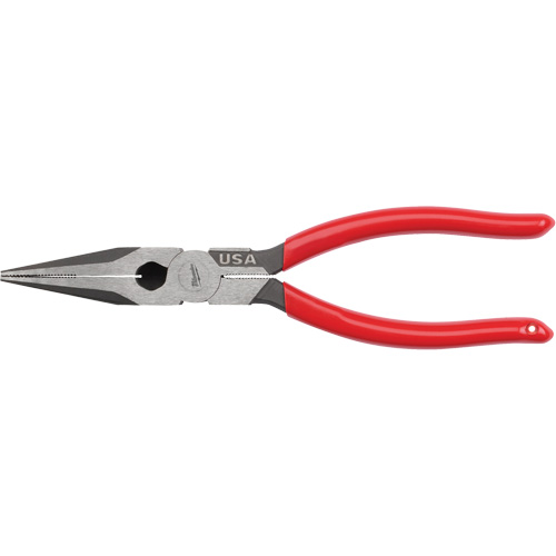 Long Nose Dipped Grip Pliers, 8" L Dufferin Supply