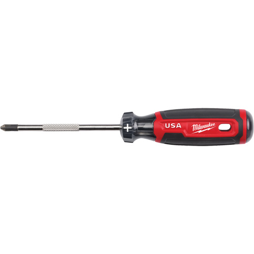 Tournevis Phillips, Tige de #2, Ronde, 211 mm lo, Prise en Coussin&eacute;e Dufferin Supply