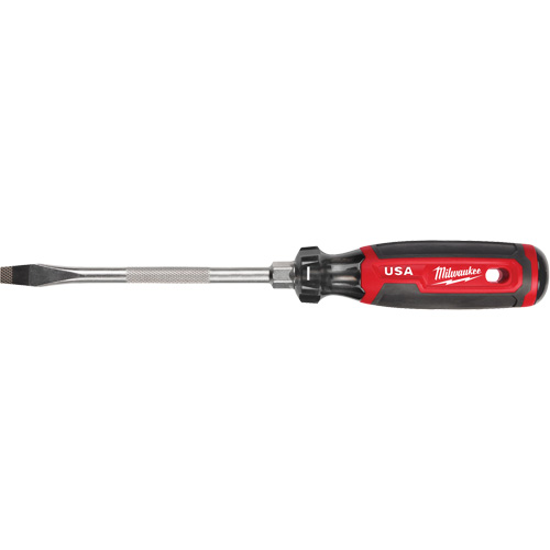 Tournevis &agrave; fente, Tige de 5/16", Ronde, 279 mm lo, Prise en Coussin&eacute;e Dufferin Supply