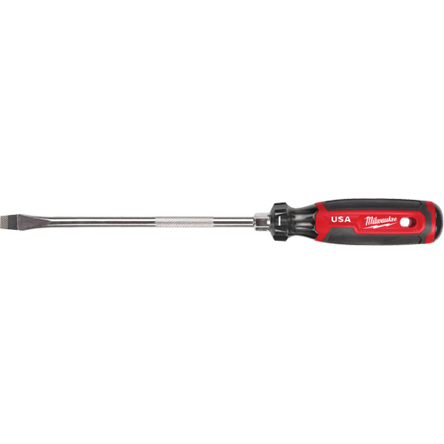 Tournevis &agrave; fente, Tige de 3/8", Ronde, 330 mm lo, Prise en Coussin&eacute;e Dufferin Supply