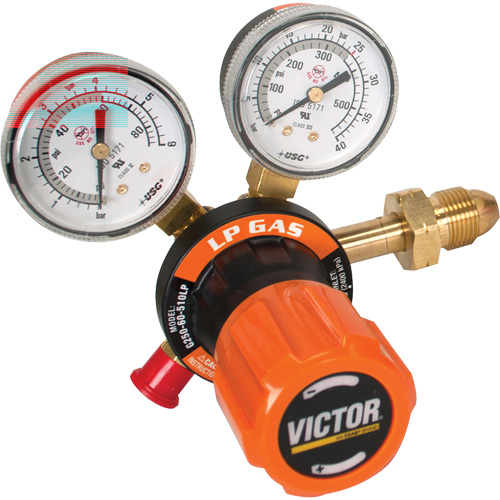 G250 Single-Stage Regulator, 9/16" NPT, 15 psi Max. PSI, Standard Dufferin Supply