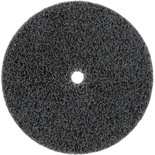 Meule homog&egrave;ne Scotch-Brite EXL, 3" x 1/2", Arbre de 1/4" Dufferin Supply