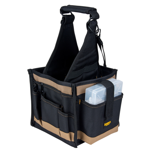 Tool Pouches, Canvas, 25 Pockets, Black Dufferin Supply