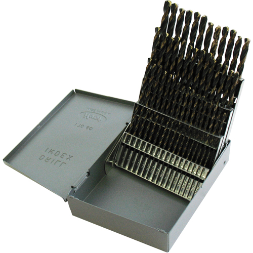 Jobber Length Drill Set, 60 Pieces, High Speed Steel Dufferin Supply