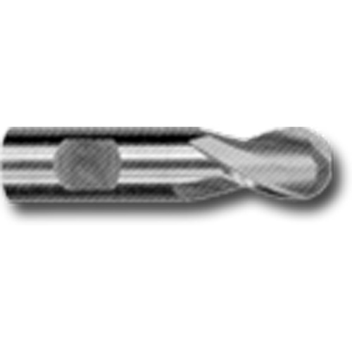 Weldon Shank Ball End Slot Drill Bit, 3/32" Dia., 1-7/8" L, 1/4" Shank, High Speed Cobalt Dufferin Supply