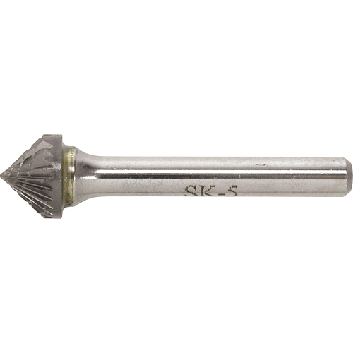 Solid Carbide Burr, SK-1, 1/4" Dia., 1/4" Shank, 1/8" Depth of Cut Dufferin Supply