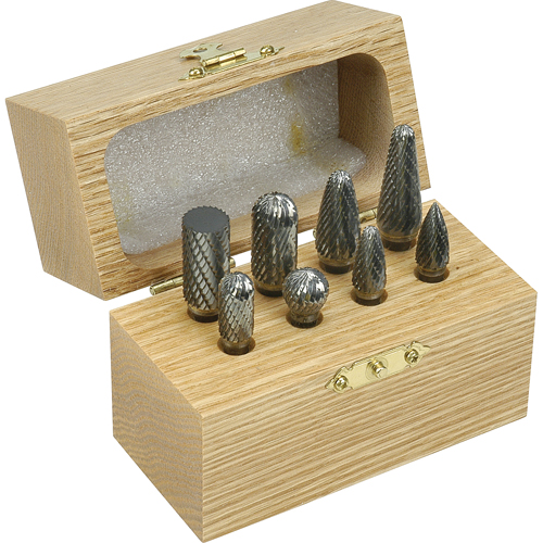 Double Cut Carbide Burr Set, 8 Pieces Dufferin Supply
