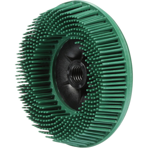 Disques radiaux bristle pour meuleuses angulaires Scotch-Brite, C&eacute;ramique, Grain 50, 4-1/2" dia. Dufferin Supply