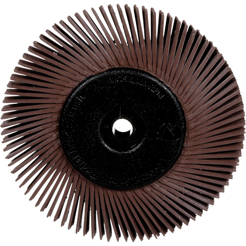 Radial Bristle Brushes for Bench Grinders, 36X Grit, 6" Dia. Dufferin Supply