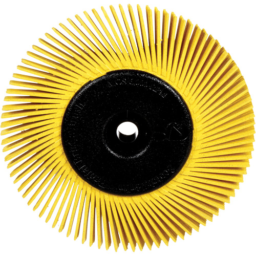 Radial Bristle Brushes for Bench Grinders, 80X Grit, 6" Dia. Dufferin Supply