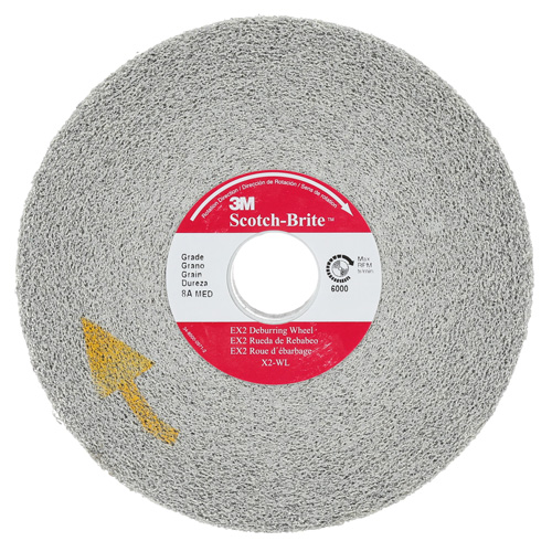 Meule d'&eacute;barbage EXL Scotch-Brite, 6" x 1", Arbre de 1"-8, 1, Oxyde d'aluminium Dufferin Supply