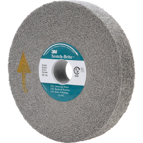 Scotch-Brite EXL Deburring Wheel, 6" x 1", 1" Arbor Dufferin Supply