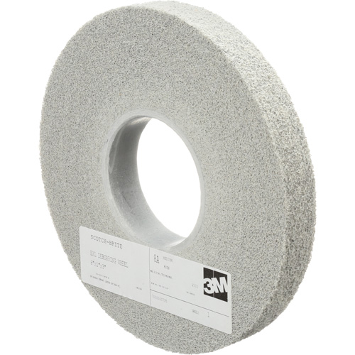 Meules d'&eacute;barbage EXL Scotch-Brite, 8" x 1", Arbre de 3", Oxyde d'aluminium Dufferin Supply