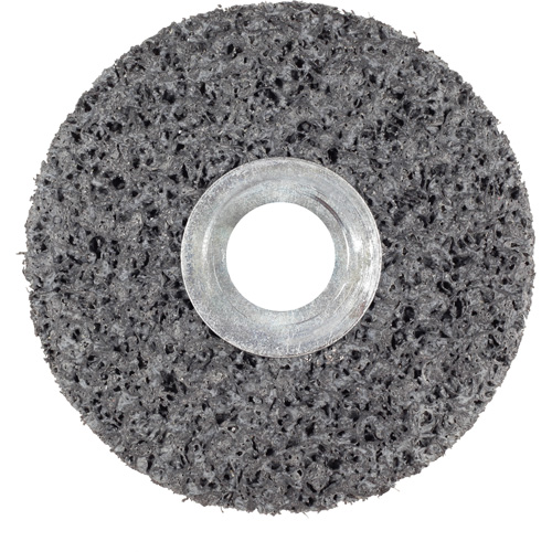 Roue unitaris&eacute; CS-UW Clean & Strip Scotch-Brite, 6" x 1", Arbre de 5/8", Grain de Extra grossier, Carbure de silicium Dufferin Supply