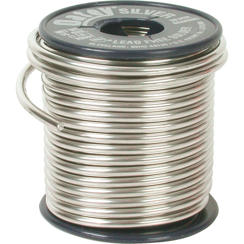 Plumbing Solder, Lead-Free, 60-100% Tin 1-5% Bismuth 1-5% Copper 1-5% Silver, Solid Core, 0.117" Dia. Dufferin Supply