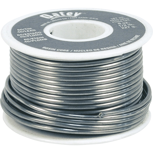 60/40 Solder, Lead-Based, 60% Tin 40% Lead, Rosin Core, 0.063" Dia. Dufferin Supply