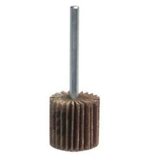 Grind-O-Flex Mini Mounted Flap Wheel, Aluminum Oxide, 80 Grit, 2" x 1" x 1/4" Dufferin Supply