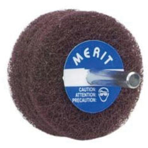Abrasotex Non-Woven Disc Wheel, 3" Dia. x 1" W, 1/4" Arbor, Aluminum Oxide Dufferin Supply