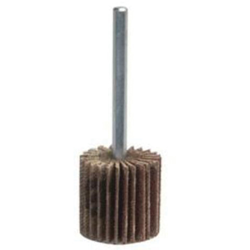Super Finish Mini Flap Wheel, Aluminum Oxide, 80 Grit, 1-3/4" x 1/2" x 1/4" Dufferin Supply