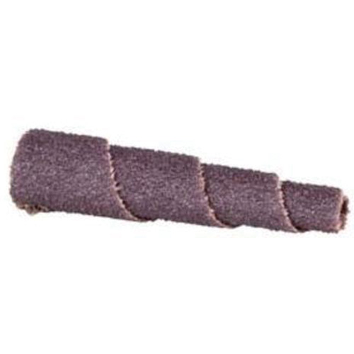 Cartouche de bande abrasive conique ALO, 120 Grain, 3/4" dia., Oxyde d'aluminium, 1-1/2" lo, 3/16" Dimension de l'arbre Dufferin Supply