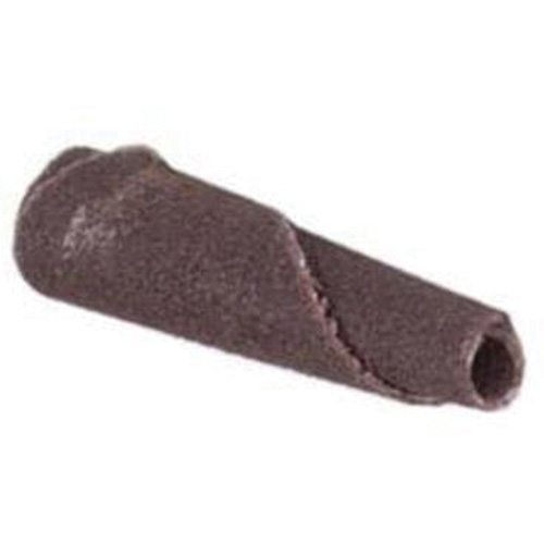 Cartouche de bande abrasive conique ALO, 120 Grain, 3/16" dia., Oxyde d'aluminium, 1" lo, 1/8" Dimension de l'arbre Dufferin Supply