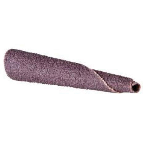 Cartouche de bande abrasive conique ALO, 320 Grain, 5/16" dia., Oxyde d'aluminium, 1-1/2" lo, 1/4" Dimension de l'arbre Dufferin Supply
