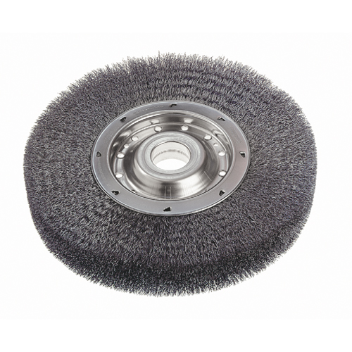 Brosses rotatives &agrave; fils cr&ecirc;p&eacute;s - Face large, 6" dia., Fils 0,0118", Arbre 2" Dufferin Supply
