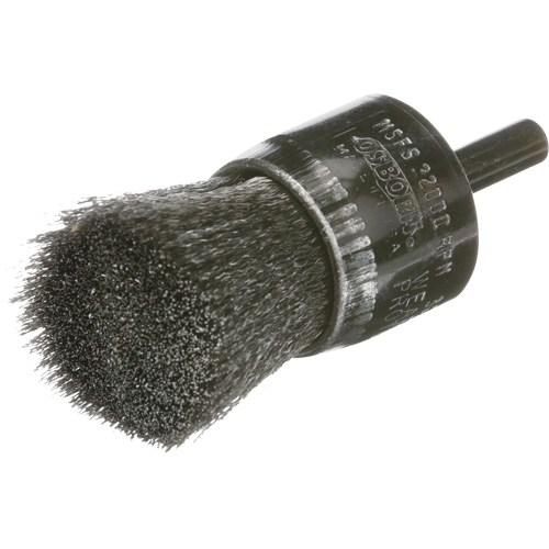 Brosse mont&eacute;e &agrave; fils ondul&eacute;s, 1", Fils 0.005 Dufferin Supply